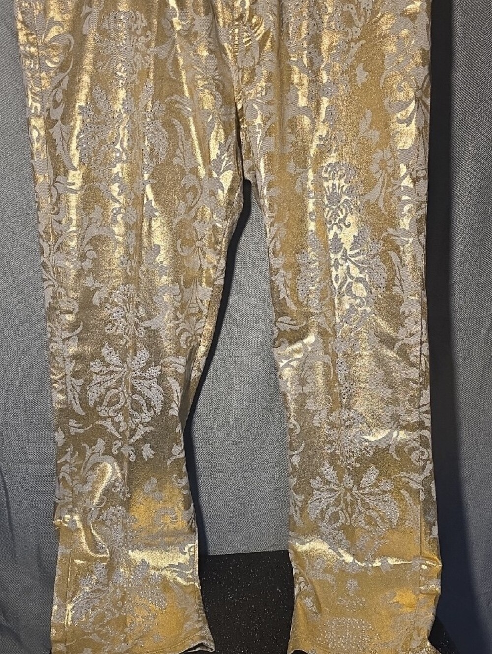 Denim 24/7 Metallic Gold Pants - Picture 4 of 6